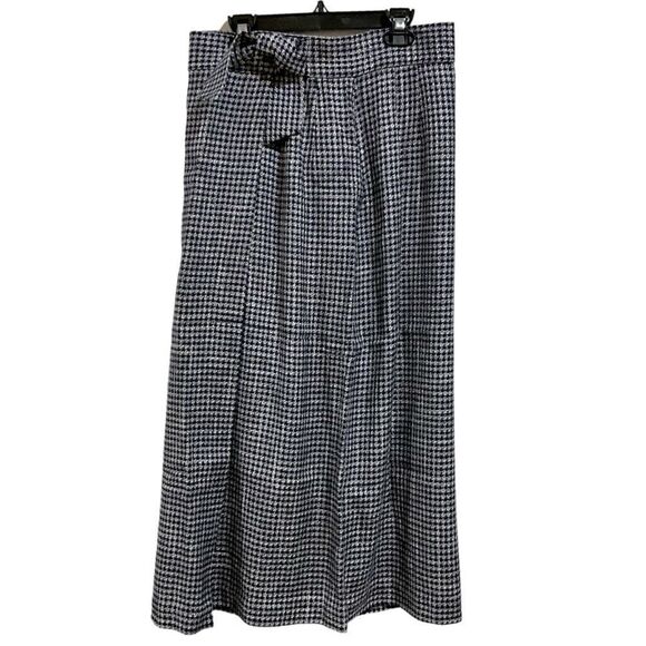 Hand Sewn Vintage Skirt Set Houndstooth Vogue Paris Original Size 8/10 - Picture 8 of 16